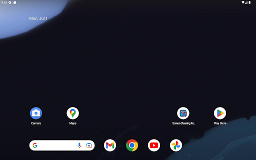 Screen Cleaning Mode Tesla Screenshot