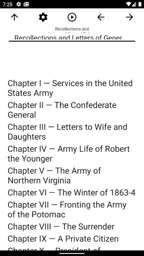 Android application Book, Recollections and Letter screenshort