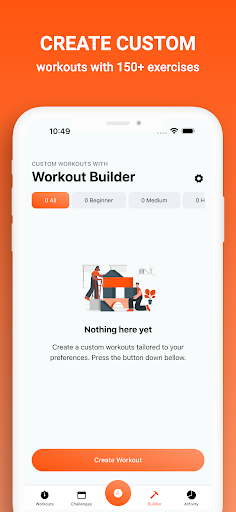 Screenshot of Resistance Band Training App