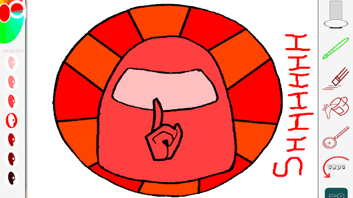  4500 Among Us Realistic Coloring Pages Best