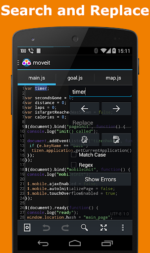 AWD - PHP/HTML/CSS/JS IDE Screen 2