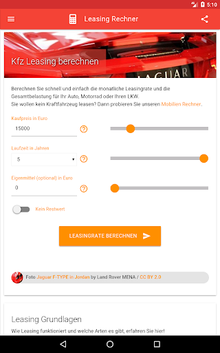 Leasing Calculator for Austria