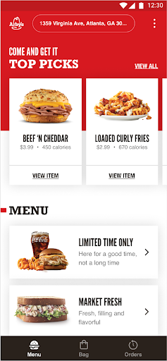 Arby's Fast Food Sandwiches 4.7.12 screenshots 1