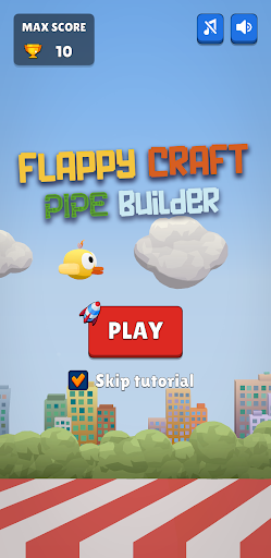 Android application Flappy Craft 3D screenshort