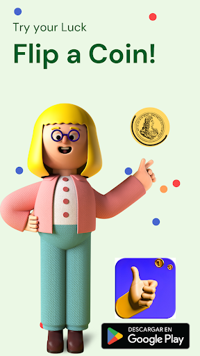 Android application Flip Coin screenshort
