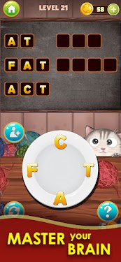 #2. CatWord: Search & Connect Words (Android) By: 1Race Games