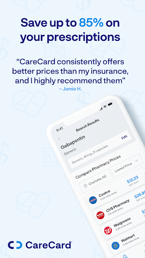 Screenshot of CareCard: Prescription Savings