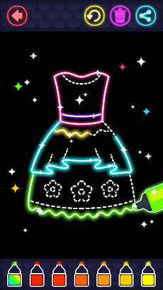 Glitter Dress Coloring Gameのおすすめ画像5