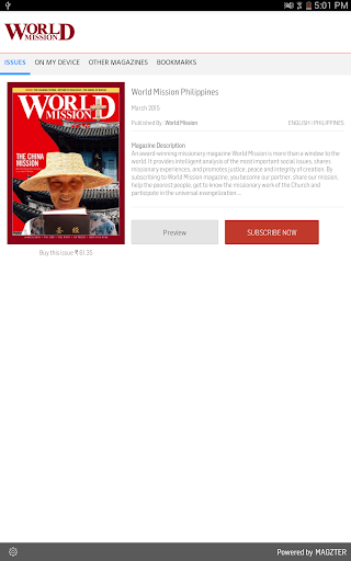 Android application World Mission Philippines screenshort