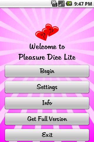 Pleasure Dice Lite Screenshot