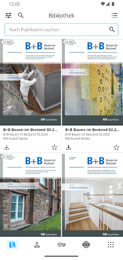 Android application B+B Bauen im Bestand screenshort