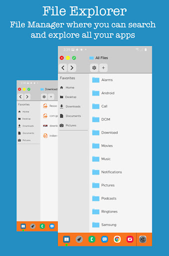 Screenshot of Mac OS Style Launcher -Desktop