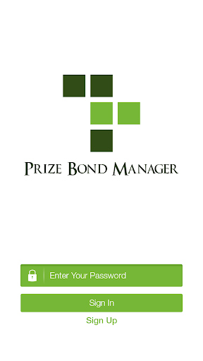 Android application Prize Bond Manager screenshort