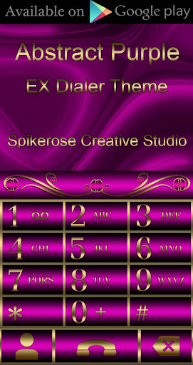 Abstract Purple Go Keyboard th