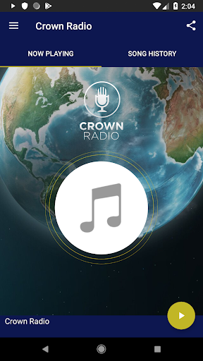Android application Crown Radio screenshort