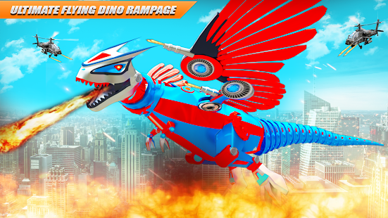 Flying Dino Transform Robot: Dinosaur Robot Games 27 screenshots 2