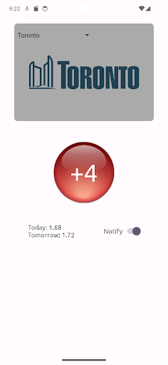 Android application Gas Price Tomorrow screenshort