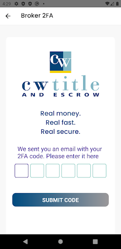 CWSecure Screen 2