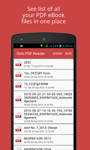 Octo eBook PDF Reader Screen 2
