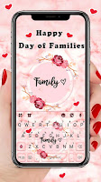 screenshot of Happy Day of Families Keyboard Theme