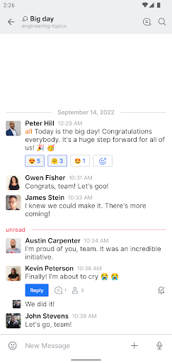 Android application Rocket.Chat Experimental screenshort