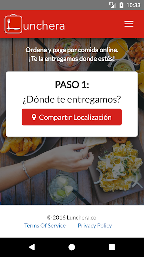 Android application Lunchera screenshort