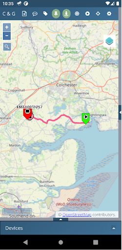 Android application C&G Trailers & Trackers screenshort