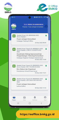 e-Office BMKG Screen 2