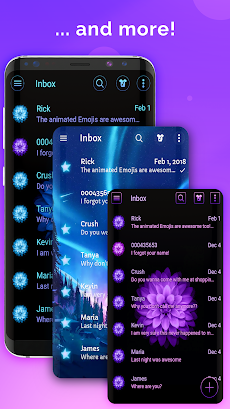 Blue Blossoms SMS Themeのおすすめ画像3