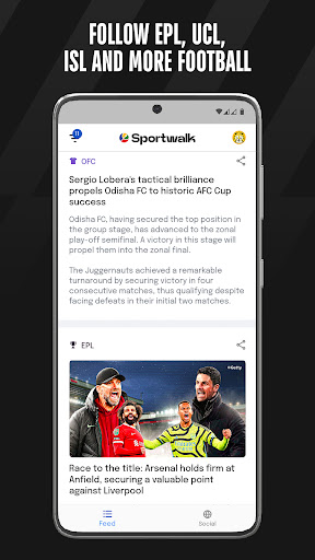 Sportwalk: Sports News & Stats Screen 3