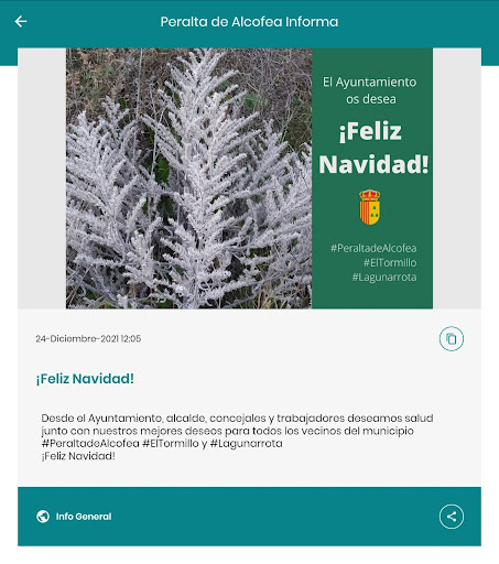 Peralta de Alcofea Informa Screen 3