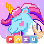 Pixel Coloring for kids - Color by number Apk