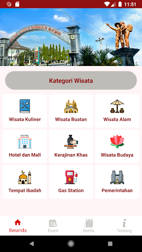 Android application Jelajah Sukoharjo screenshort