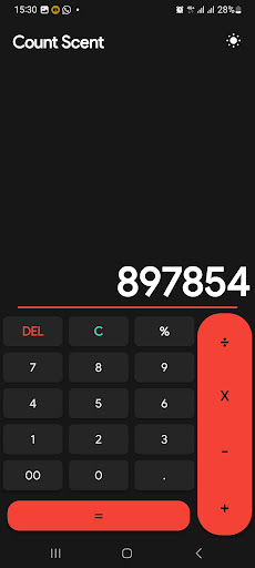 Android application Count Scent screenshort