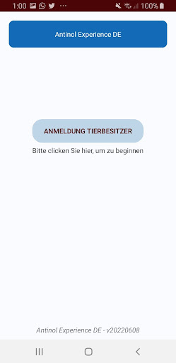 Android application Antinol Pet Experience DE screenshort