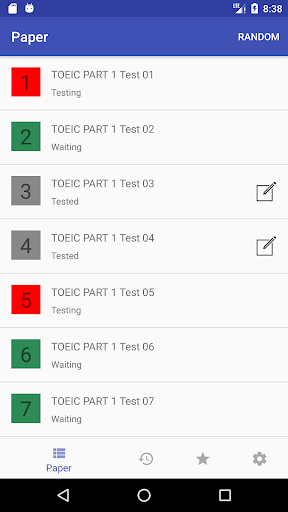Android application TOEIC® Test Part1 -- Photograp screenshort