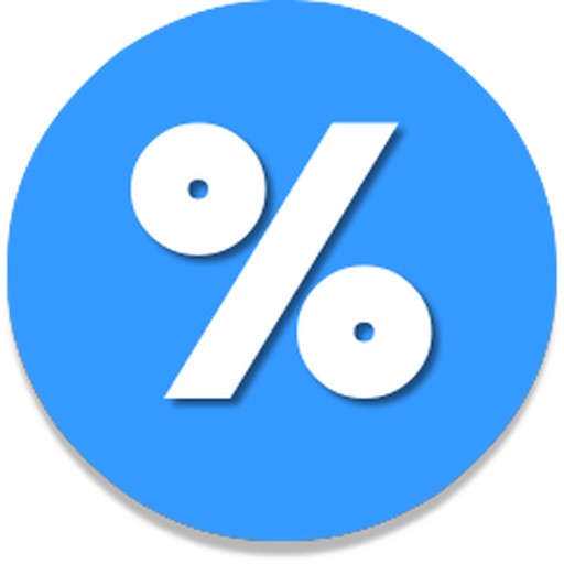 Percentage calculator with GST logo