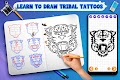 screenshot of Learn to Draw Tribal Tattoos