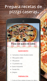 Recetas de pizzas caseras Screenshot
