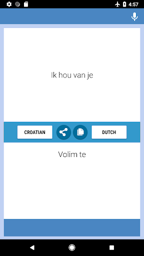 Croatian-Dutch Translator Screen 2
