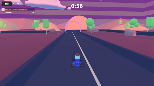 Mine Kart. Pixel Racing Screen 2