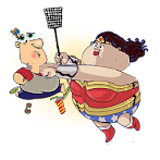 Catch The Fat - Running Game