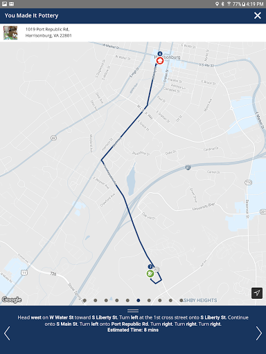 Screenshot of Visit Harrisonburg VA!