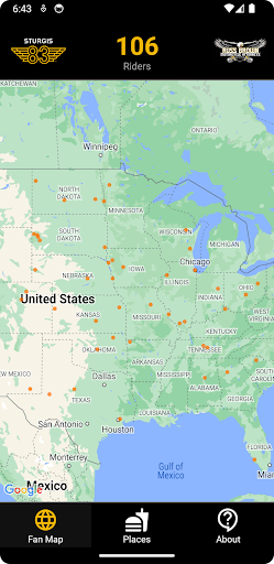 Android application Journey to Sturgis screenshort