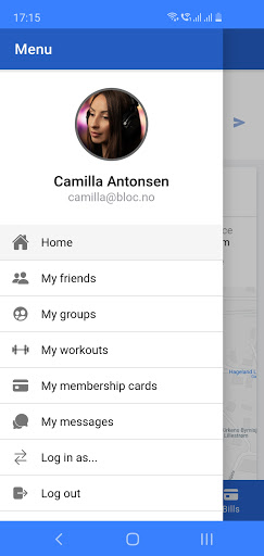 Android application IdrettenOnline screenshort