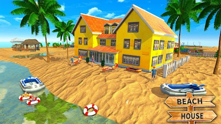 Beach Wood House Construction Simulation