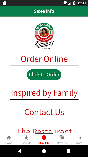 Ciminos Little Italy Rewards