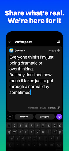 Screenshot of TalkLife: Peer Support