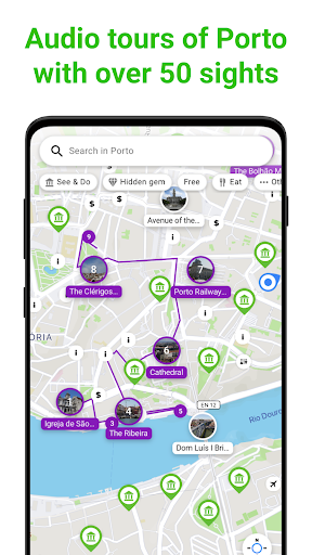 Android application Porto Tour Guide:SmartGuide screenshort