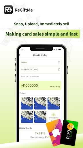 ReGiftMe-Redeem your gift card Screen 2